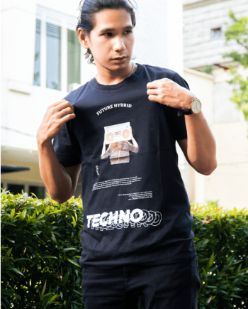 Tshirt Kaos Lengan Pendek Pria Illusive - Techno